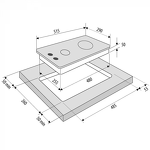 Превью картинка Газовая варочная панель домино KRONA GALILEO 30 BL #10