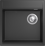 Превью картинка Гранитная мойка Rivelato TESORO 505-R 1-чаш 500*510 Антрацит 501 #1