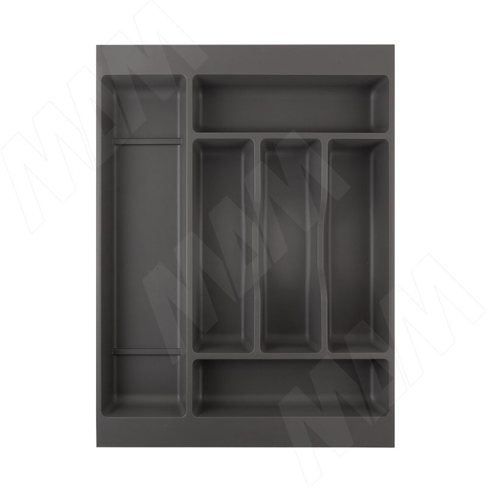 Фото Gollinucci COMBI Лоток кухонный для столовых приборов 376х420/490,  цвет графит (6714G425PZ)