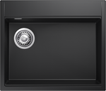 Превью картинка Гранитная мойка Rivelato TESORO 605-L 1-чаш 600*510 Черный 502 #1