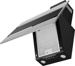 Превью картинка Наклонная вытяжка Maunfeld Bridge 60 нержавеющая сталь\черное стекло #3