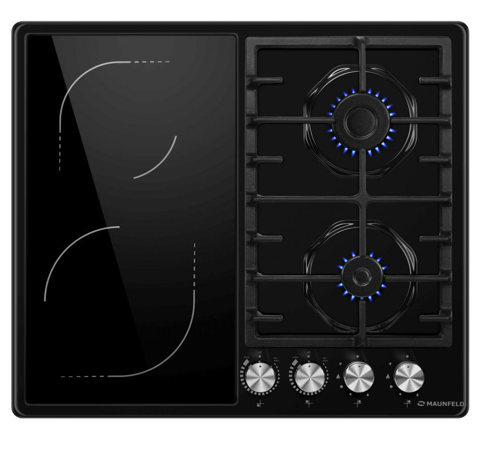 Фото Комбинированная варочная панель Maunfeld EEHE.642VC.3CB/KG