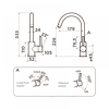 Превью картинка Смеситель для кухни Omoikiri Shinagawa 2 Plus-CA латунь/карамель #3