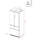 Превью картинка  Холодильник side by side Lex LFD424StGIDBI полувстраиваемый холодильник #10