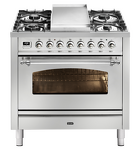 Превью картинка Центр варочный ILVE P09FDNE3/SSC нержавеющая сталь (фурн. хром) #1