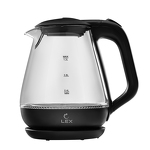 Превью картинка Чайник Lex LXK 30010-2,чайник стеклянный (черный) #1