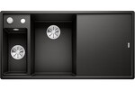 Превью картинка Гранитная мойка Blanсo AXIA III 6 S черный чаша слева, разделочный столик ясень c кл.-авт. InFino® #1