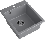 Превью картинка Кварцевая мойка GranFest GF-URBAN 240 Темно-серый #2