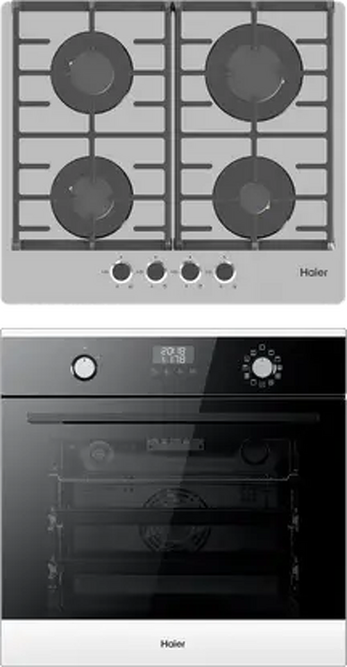 Фото Haier духовой шкаф HOX-P11CGBG + газовая варочная панель HHX-G64CNG