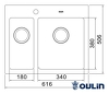 Превью картинка Металлическая мойка Oulin OL-FTR202R #3