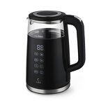 Превью картинка Чайник Lex LXК 30015-1, чайник стеклянный (черный) #1