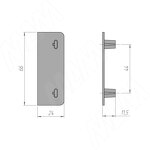Превью картинка Eureka ГОЛАТАЙМ Заглушка для профиля 549А, белый, GOLATIME (GL.6201.545A.1078) #2