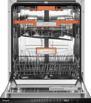 Превью картинка Посудомоечная машина 60см встраиваемая Weissgauff BDW 6037 Inverter AutoOpen Infolight #14