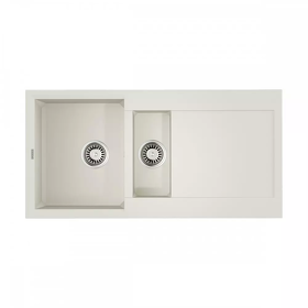 Картинка Omoikiri Sakaime 100-2-WH Tetogranit/белый