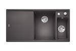 Превью картинка Гранитная мойка Blanсo AXIA III 6 S-F SILGRANIT PuraDur темная скала чаша справа, доска ясень c кл.-авт. InFino #1