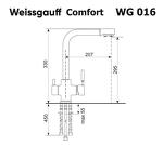 Превью картинка Смеситель для кухни Weissgauff WG 016308 Comfort Onyx #2