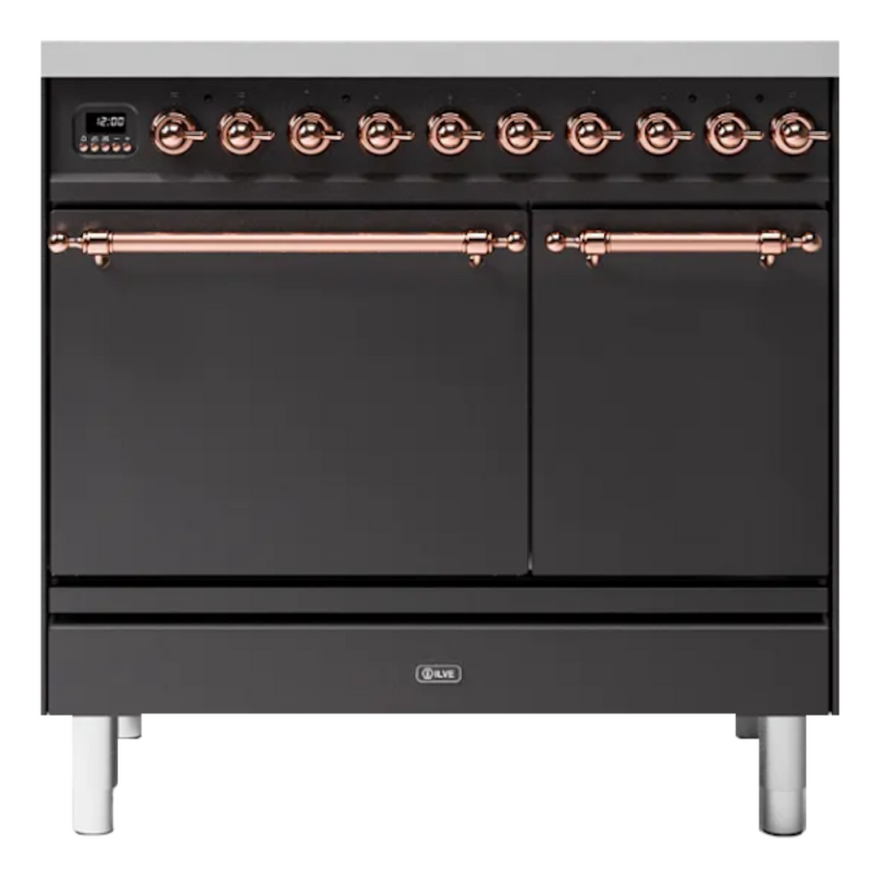 Фото Центр варочный ILVE PD09PQNE3/MGP матовый графит (фурн. медь)