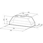 Превью картинка Полновстраиваемая вытяжка KRONA RUNA 600 inox S #12