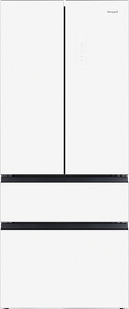 Картинка Weissgauff WFD 450 Built-in Inverter NoFrost White Glass