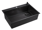 Превью картинка Металлическая мойка EMAR EMB-660(TOP) PVD Black #1