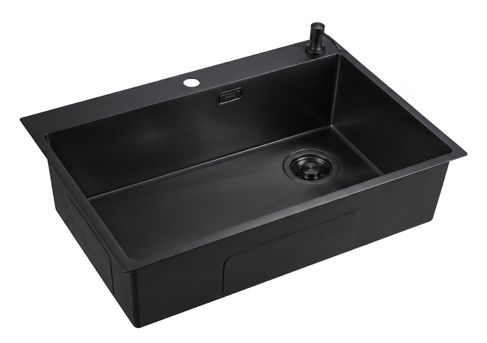 Фото Металлическая мойка EMAR EMB-660(TOP) PVD Black