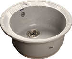 Превью картинка Мраморная мойка GranFest RONDO 520 Серый #1