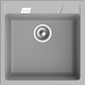 Картинка Rivelato RAUM 50 1-чаша 510*510мм grigio metallizzato