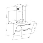 Превью картинка Наклонная вытяжка Maunfeld Mersey 60 белый\вставка сатин #12