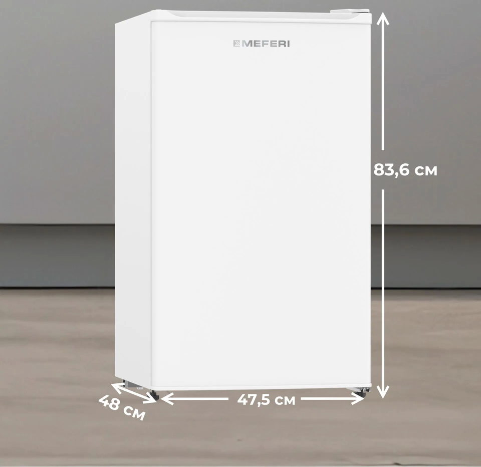 Фото Холодильник с одной дверцей Meferi MFR83WH MINI POWER