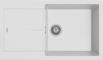 Превью картинка Гранитная мойка Rivelato LUMO 8650 1-чаш 860*500 Bianca #1