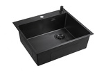 Превью картинка Металлическая мойка EMAR EMB-560(TOP) PVD Black #1