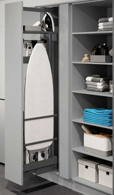 Картинка Vauth-Sagel Система TAL LARDER FLEX IRON, выдвижной фасад 300 мм, высота 1900-2140 мм, антрацит