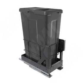 Картинка PULSE MOVEBOX F30 Система сортировки и хранения, платформа, 1 емкость (1x35), креп. фасада, полн.выдв., плавн.закр., графит (WRB301-35DGHFS)