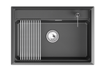 Превью картинка Кварцевая мойка GRANULA 7301i, ШВАРЦ #3