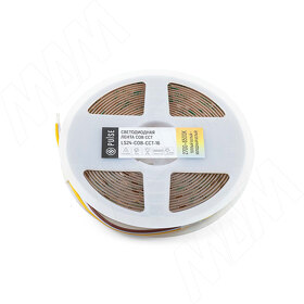 Картинка PULSE CCT COB Светодиодная лента, 640 диодов, 24V, 5 м, CRI 90, теплый белый - холодный белый 2700-6500К, IP20, 16W/1м (LS24-COB-CCT-16)