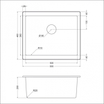 Превью картинка Кварцевая мойка EMAR EMQ-1555.P Алмаз #3