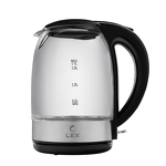 Превью картинка Чайник Lex LXK 3005-1,чайник стеклянный (черный) #1