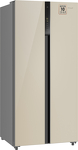 Превью картинка  Холодильник side by side Weissgauff WSBS 500 Inverter NoFrost Beige Glass #15