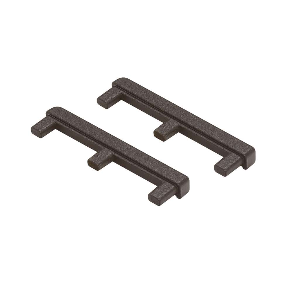 Фото Duslar Заглушка для фасадного профиля JASPER, 2 шт., коричневый