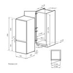 Превью картинка Встраиваемый холодильник с морозильной камерой Lex LBI177.2D холодильник встраиваемый #3