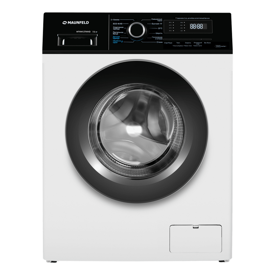 Фото Стиральная машина с фронтальной загрузкой Maunfeld MFWM127IWHD