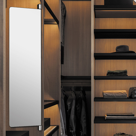 Картинка Duslar Поворотное зеркало KIM, 304х25х1097 мм, бронза