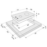 Превью картинка Газовая варочная панель домино KRONA CALORE 30 BL #8