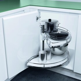 Картинка Vauth-Sagel Карусель 2/4, распашной фасад 450 мм, корзины - ДСП, белый