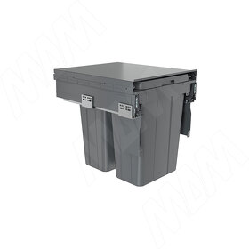 Картинка PULSE PROBOX LT F45 Система сортировки и хранения, 2 емкости (2x21), креп. фасада, полн.выдв., плавн.закр., графит (BRD452-42DG)
