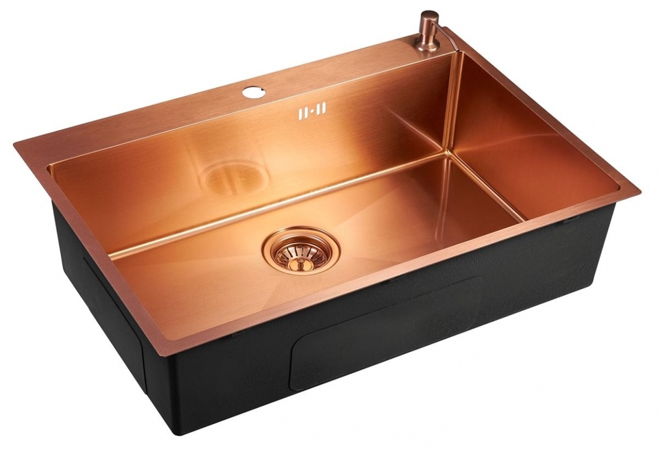 Фото Металлическая мойка EMAR EMB-125A PVD Nano Coppery