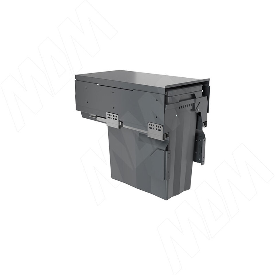 Фото PULSE PROBOX F30 Система сортировки и хранения, 1 емкость (1x25), креп. фасада, полн.выдв., плавн.закр., крышка-полка, графит (MBN301-25DGMID)