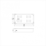 Превью картинка корзина для мойки EMAR EMB-400 корзина (к мойке 117A) #2
