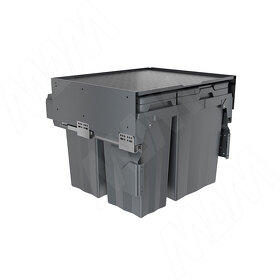 Картинка PULSE PROBOX MAX F60 Система сортировки и хранения, 4 емкости (2x13+2x24), креп. фасада, полн.выдв., плавн.закр., графит (MBN604-74DGMAX)
