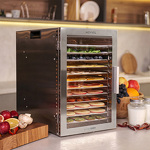 Превью картинка Сушилка для овощей и фруктов Дегидратор Meyvel MDH12-1S (Inox) #37